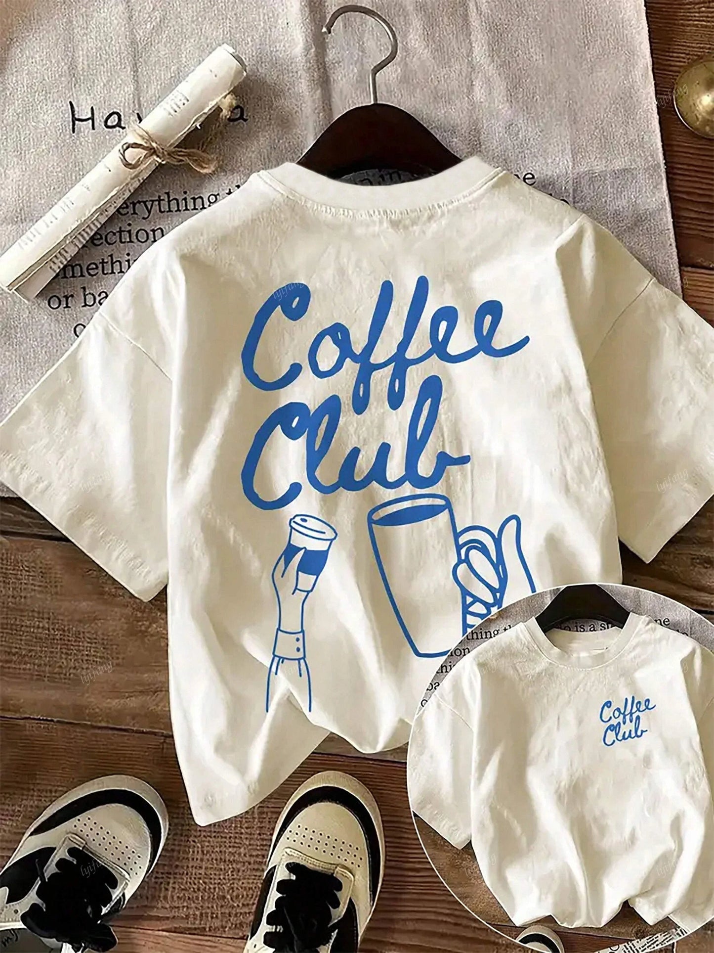 T-shirt « Coffee Club » – Basique Chic pour les Amoureuses de Café