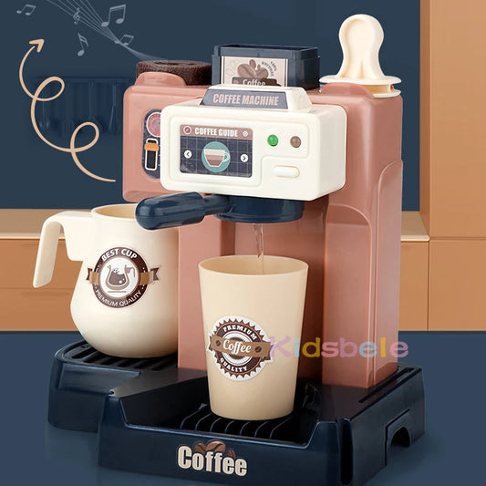 Set Machine à Café pour Enfants – Jouet Cuisine avec Gâteaux, Pain, Boissons & Caisse | Jeu d’Imitation Complet