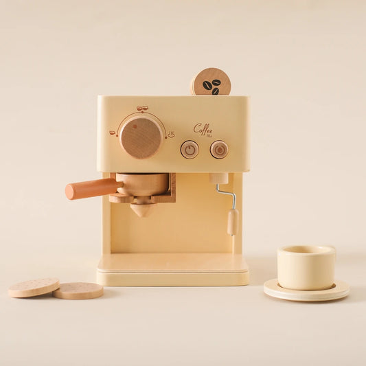 Machine à Café en Bois pour Enfants – Jouet Montessori Cuisine | Jeu d’Imitation & Éveil Éducatif