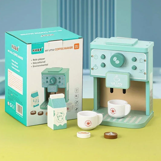 Set de Cuisine en Bois pour Enfants – Machine à Café ou à Biscuits | Jeu d’Imitation Éducatif & Créatif