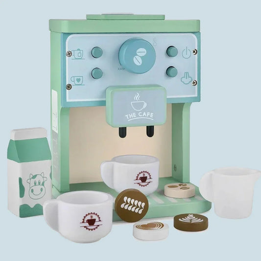 Set de Cuisine en Bois pour Enfants – Machine à Café ou à Biscuits | Jeu d’Imitation Éducatif & Créatif
